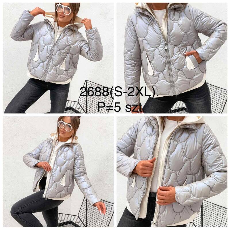 Kurtki damskie cienki Roz S-2XL, 1 Kolor Paczka 5 szt